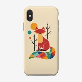 Rainbow Fox Phone Case